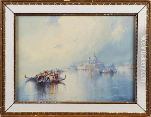 Motiv Fran Venedig Oil Painting - William Knox