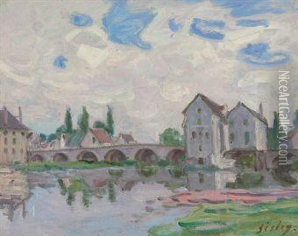 Moret-sur-loing Oil Painting - Alfred Sisley