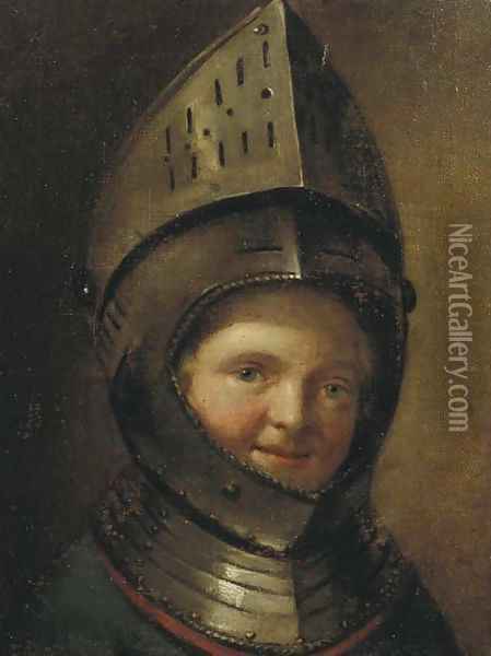 The young Knight Oil Painting - Dutch School