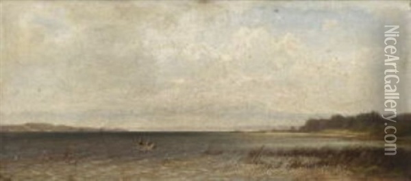 Der Starnberger See Oil Painting - Dietrich Langko
