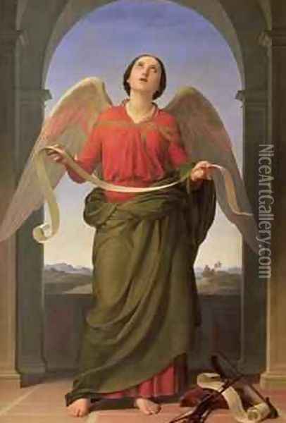 Sacred Music 1841 Oil Painting - Luigi Mussini