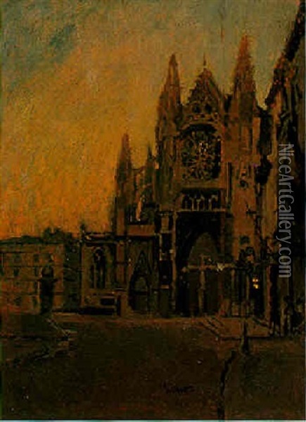St. Jacques, Dieppe Oil Painting - Walter Sickert