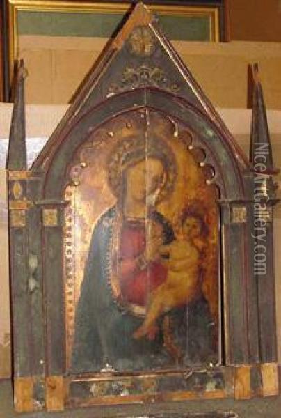 Madonna And Child Oil Painting - Agostino di Duccio