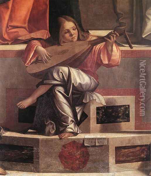 Presentation of Jesus in the Temple (detail) 1510 Oil Painting - Vittore Carpaccio