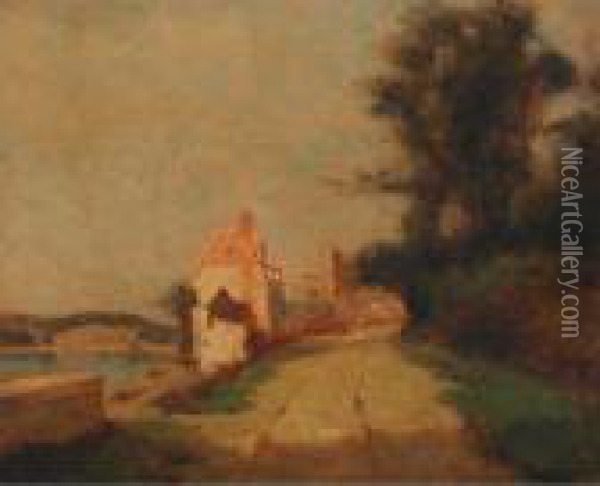 Dinant, Belgium Oil Painting - John A. Hammond