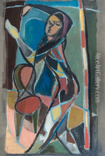 Dancing Figure Oil Painting - Vaslav Fomich Nijinsky