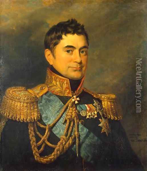 Portrait of Pyotr M. Volkonsky Oil Painting - George Dawe
