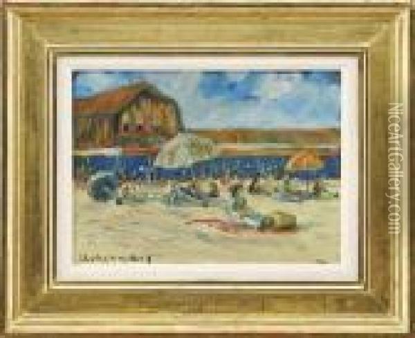 Ogunquit Beach I Oil Painting - Charles Herbert Woodbury