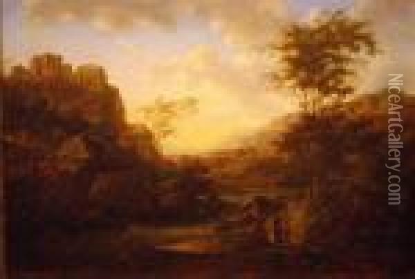 Classical Landscape Oil Painting - Gaspard Dughet Poussin