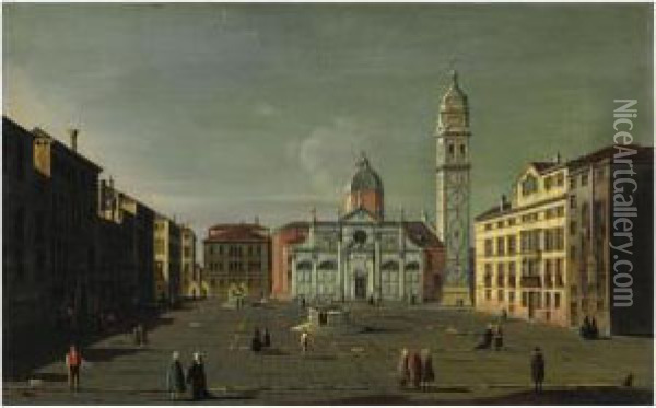 Venezia, Santa Maria Formosa Oil Painting - William James