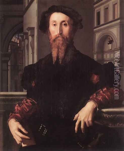 Portrait of Bartolomeo Panciatichi c. 1540 Oil Painting - Agnolo Bronzino