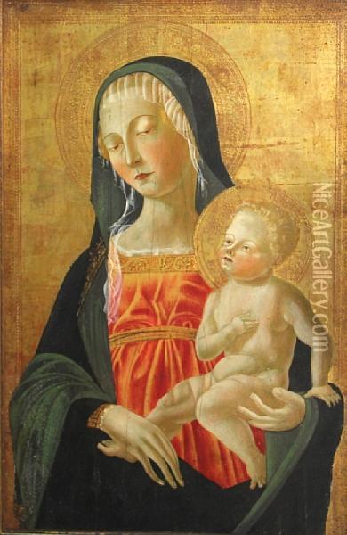 The Madonna And Child Oil Painting - Neroccio De Landi