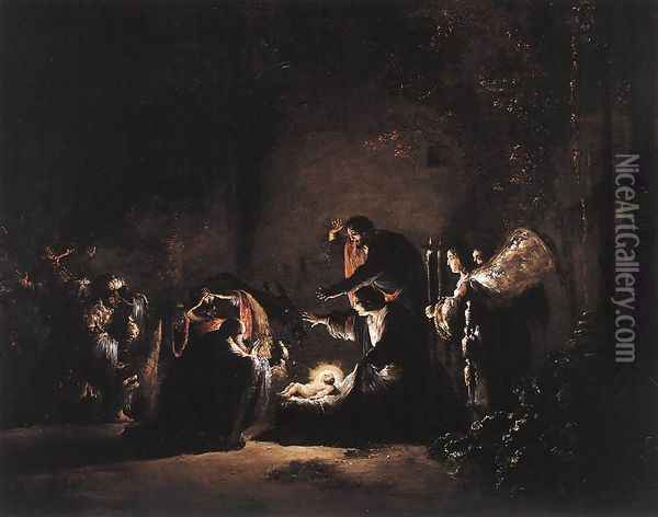 The Adoration of the Magi Oil Painting - Leonaert Bramer