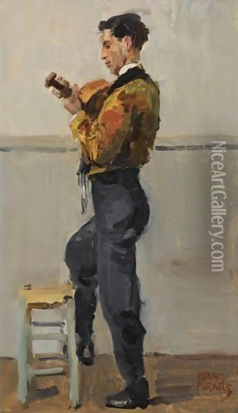 The Guitar Player Oil Painting - Isaac Israels
