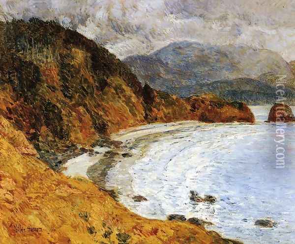 Ecola Beach, Oregon Oil Painting - Childe Hassam