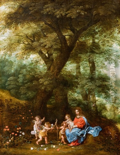 Das Goldene Zeitalter Oil Painting - Denis van Alsloot