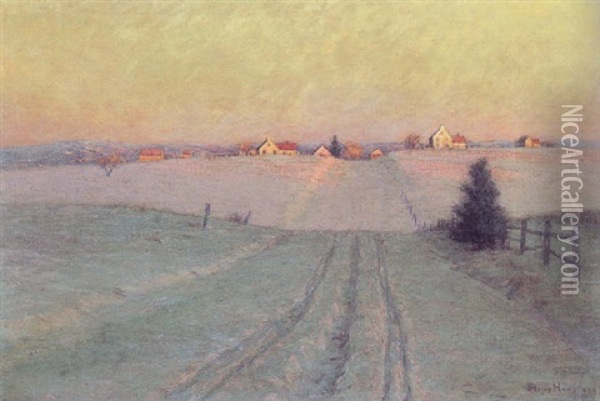 Late Winter Afternoon Oil Painting - Lovell Birge Harrison