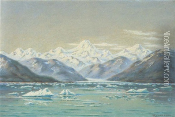 Mount St. Elias Oil Painting - Theodore J. Richardson