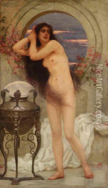 Pandora Oil Painting - Ernest Normand