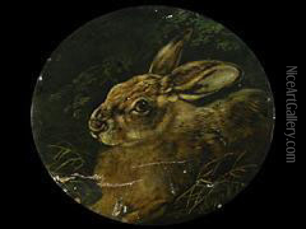 Hase Oil Painting - August Schleich