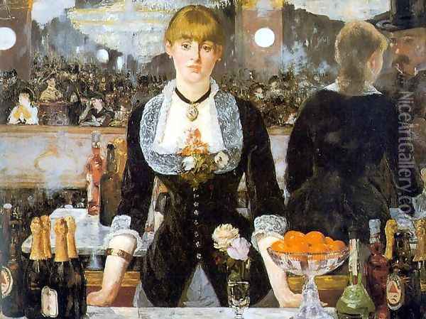 A Bar at the Folies-Bergere Oil Painting - Edouard Manet