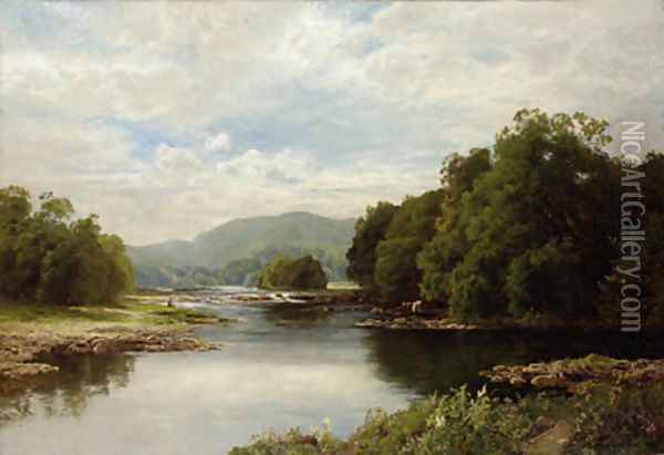 Silver Summer on the Derwent Oil Painting - John Clayton Adams