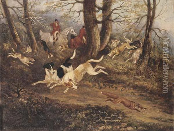 Hounds Of The Newcastle Hunt In 1806 Oil Painting - J.R. Ryott