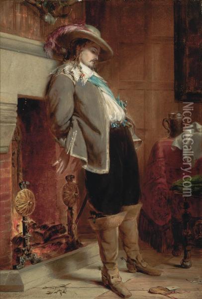 Monsieur Se Chauffe Oil Painting - John Callcott Horsley