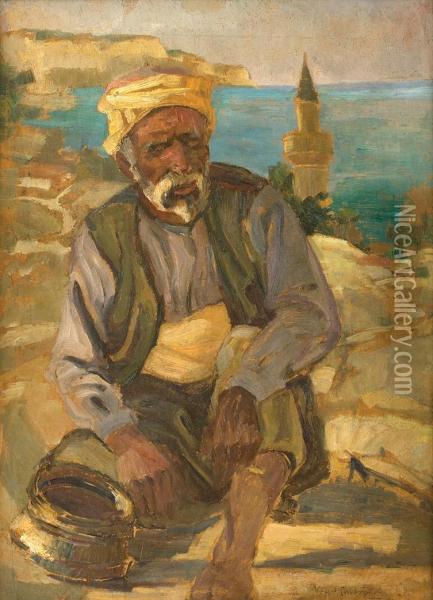 Turk In Balcic Oil Painting - Virgil Condoiu
