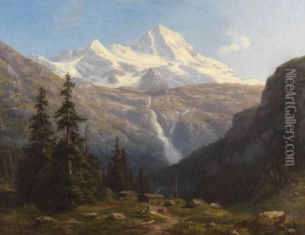 Hochalpine Landschaft Oil Painting - Gustav Hausmann