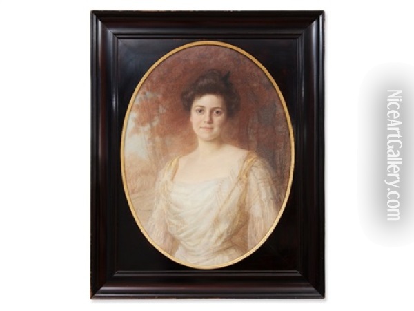 Portrait Martha Elisabeth Staehelin Oil Painting - Ida Baumann