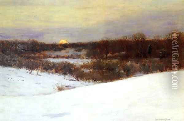 Winter Sunrise Oil Painting - Charles Harry Eaton