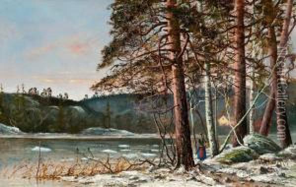 Spring Landscape Oil Painting - Ivar Nauman