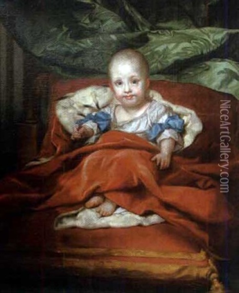 Portrait De Marie Therese De Naples Oil Painting - Anton Raphael Mengs