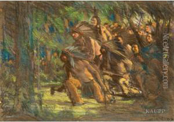 The Ambush Oil Painting - George Agnew Reid
