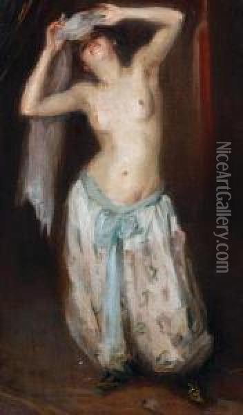 Maissa: Danseuse Du Ventre - Moulinrouge Oil Painting - Albert De Belleroche
