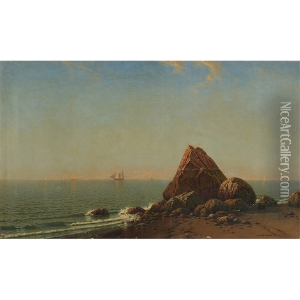 Lands End, Golden Gate Oil Painting - Raymond Dabb Yelland