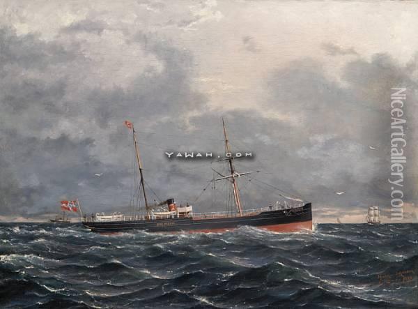 Kong Magnus Oil Painting - Hjalmar Johnsen