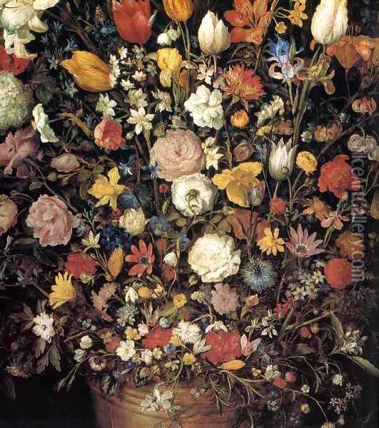 The Great Bouquet (detail) Oil Painting - Jan The Elder Brueghel