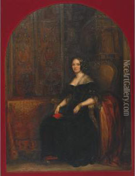 Lady Hannah Jane Mowbray Cochrane (1794-1864) Oil Painting - Henry William Pickersgill