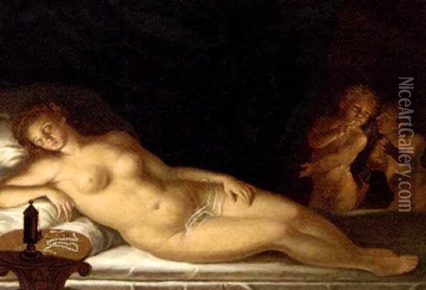 Sleeping Venus Oil Painting - Karl Pavlovich Bryullov