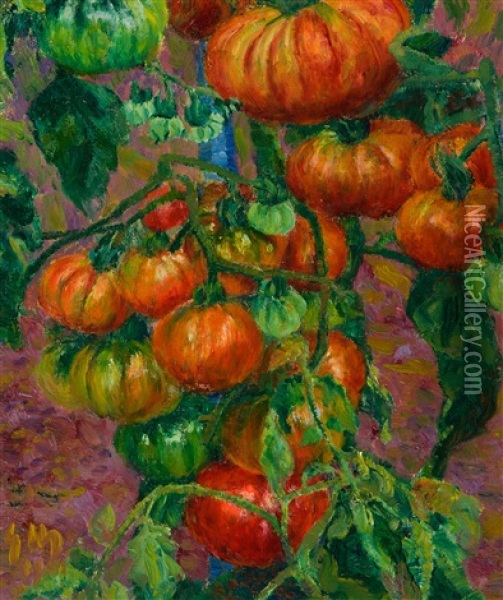 Les Tomates Oil Painting - George Morren