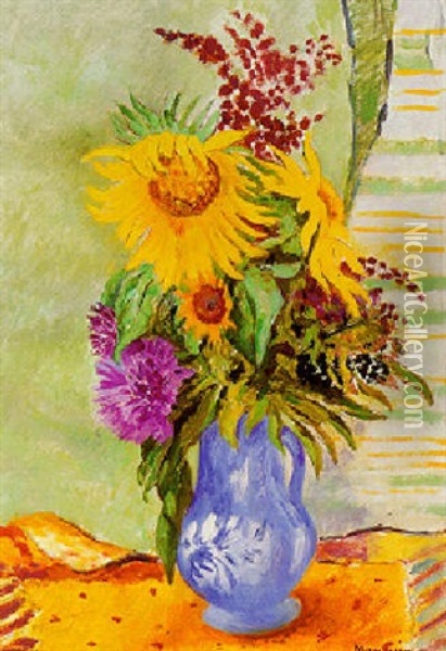 Soleils Et Mimosas Oil Painting - Henri Charles Manguin