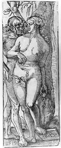 Adam and Eve 1519 Oil Painting - Hans Baldung Grien