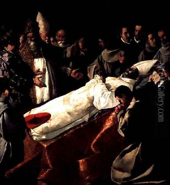 The Exhibition of the Body of St Bonaventure Oil Painting - Francisco De Zurbaran
