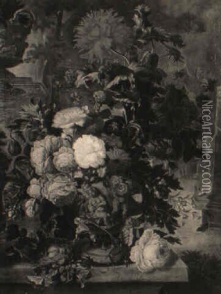 Blumenstilleben Oil Painting - Jan Van Huysum