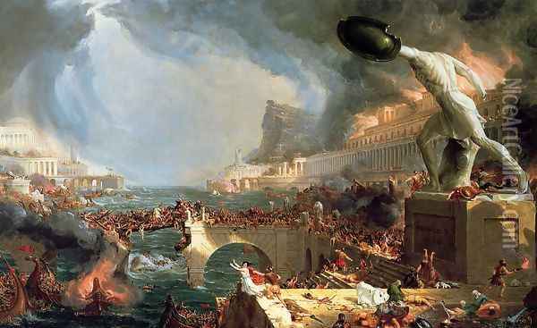 The Course of Empire: Destruction, 1836 Oil Painting - Thomas Cole