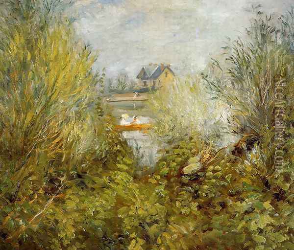 On The Seine Near Argenteuil Oil Painting - Pierre Auguste Renoir
