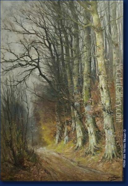 Chemin En Foret Oil Painting - Joseph Charles Francois