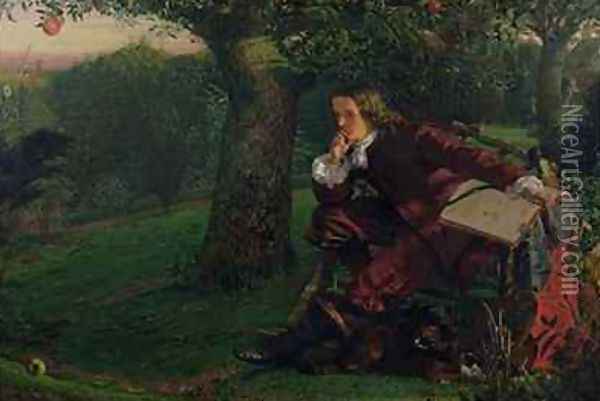 Master Isaac Newton Oil Painting - Robert Hannah